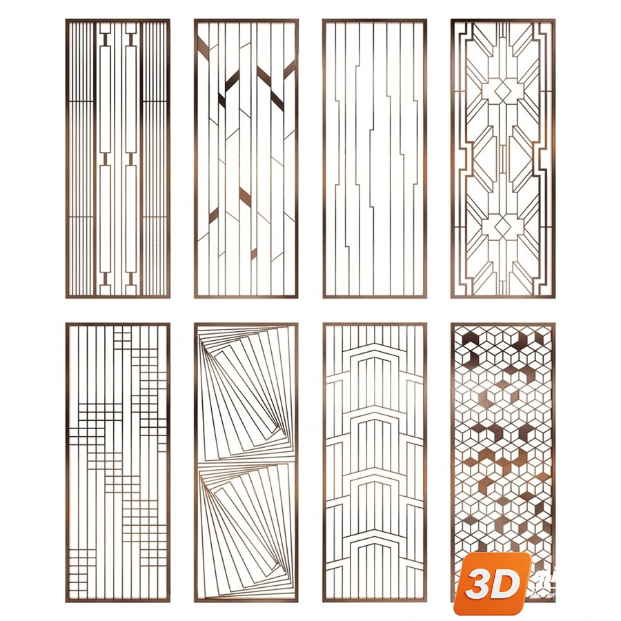 Folding screen Skp Files 